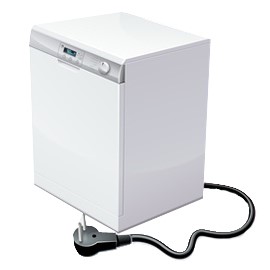 برق وارد ماشین ظرفشویی نمی‌شود