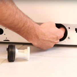 گرفتگی پمپ تخلیه ماشین لباسشویی