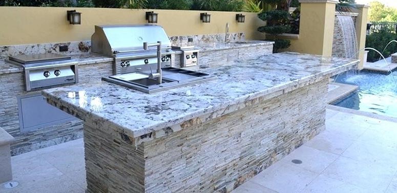 سطح کار آشپزخانههای فضای باز