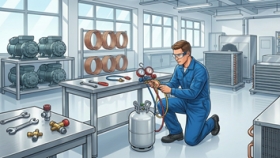 چرخه تبرید چیست و چگونه کار می&zwnj;کند؟ آموزش جامع سیکل تبرید برای تکنسین&zwnj;های کولر گازی و سردخانه